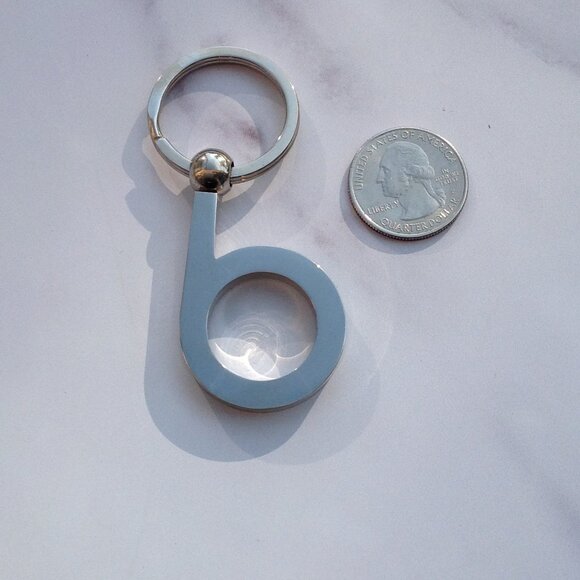 NOS Vintage 1980s Bloomingdales Initial Letter “b” Key Ring KeyChain Charm Fob - Picture 13 of 16